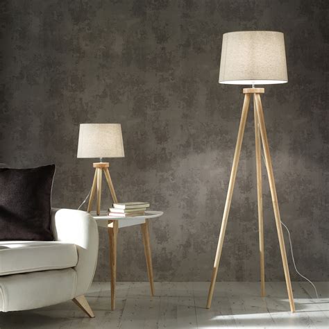 tripod floor lamp and matching table lamp